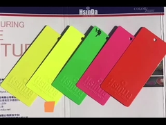 Màu sắc Epoxy Polyester Clear Fluorescence Indoor Custom Powder Coating