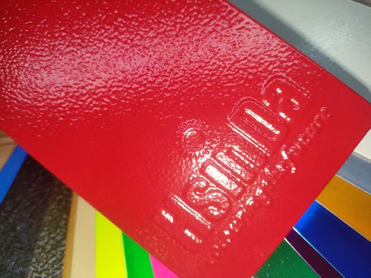 Lớp phủ bột nếp nhăn màu đỏ có độ bền nhiệt cao với kết cấu ba chiều cho thiết bị chữa cháy
