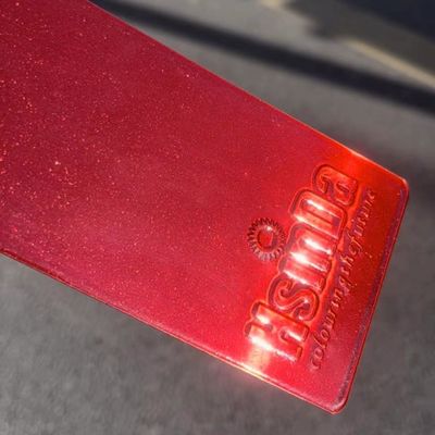 Lớp phủ bột Chrome màu đỏ với kết thúc màu đỏ trong suốt giống như Chrome cho bề mặt kim loại bền và bảo vệ