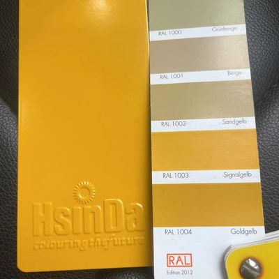 RAL 1003 Signal Yellow Powder Coating với khả năng chống tia UV cho phun điện tĩnh trên bề mặt kim loại