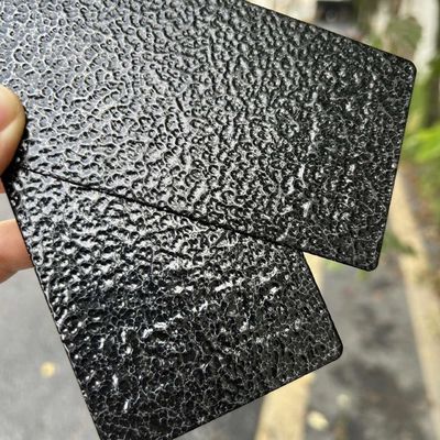Lớp phủ bột đen bạc với kết cấu búa cho các ứng dụng phun điện tĩnh trong tùy chỉnh màu sắc, chống ăn mòn và chống tia UV