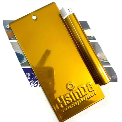Chrome Mirror Màu vàng điện tĩnh nhiệt chống hóa học oxy hóa bột phủ sơn xịt cho chế tạo kim loại